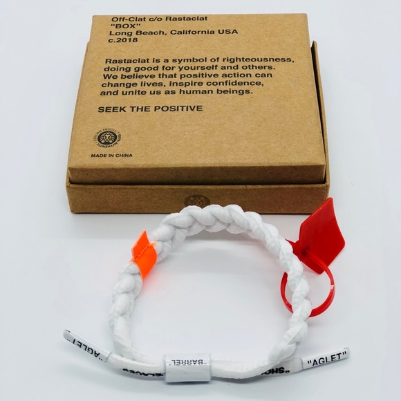 NEW RASTACLAT OFF-CLAT Bracelet in White - Limited - Picture 7 of 8